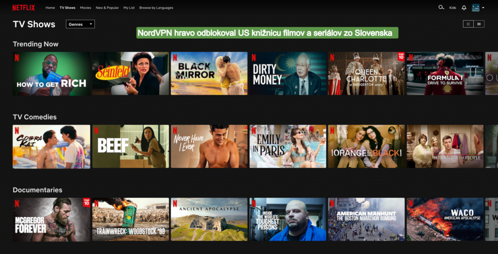 NordVPN recenzia: Prístup na US Netflix zo Slovenska